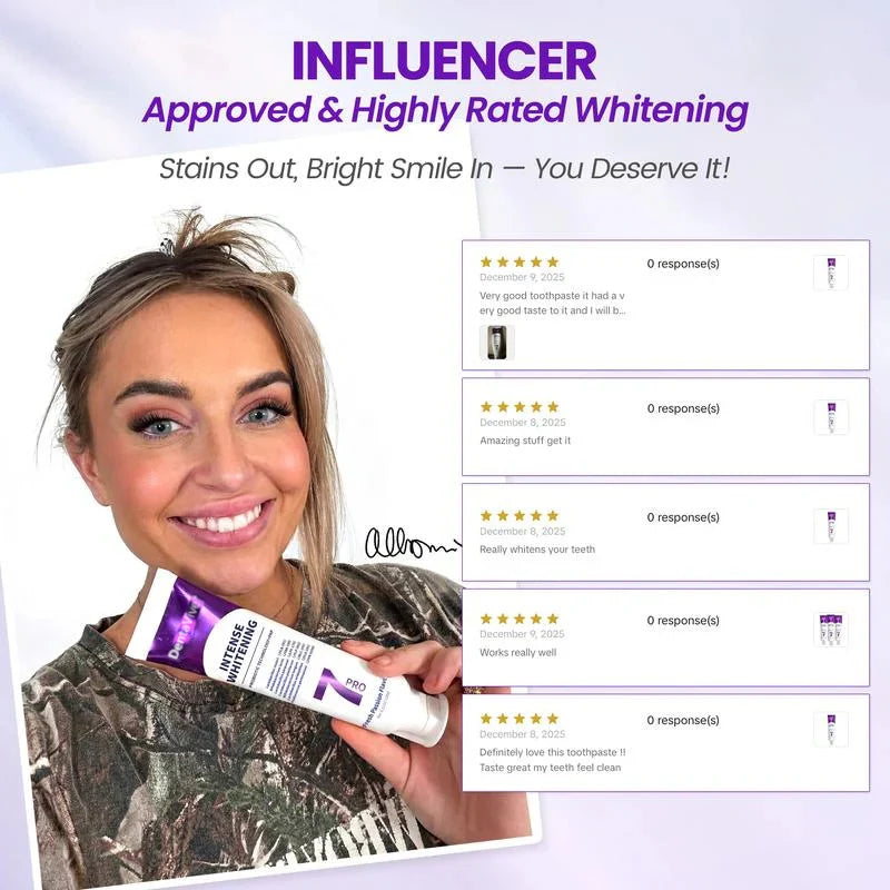 Intense whitening toothpaste