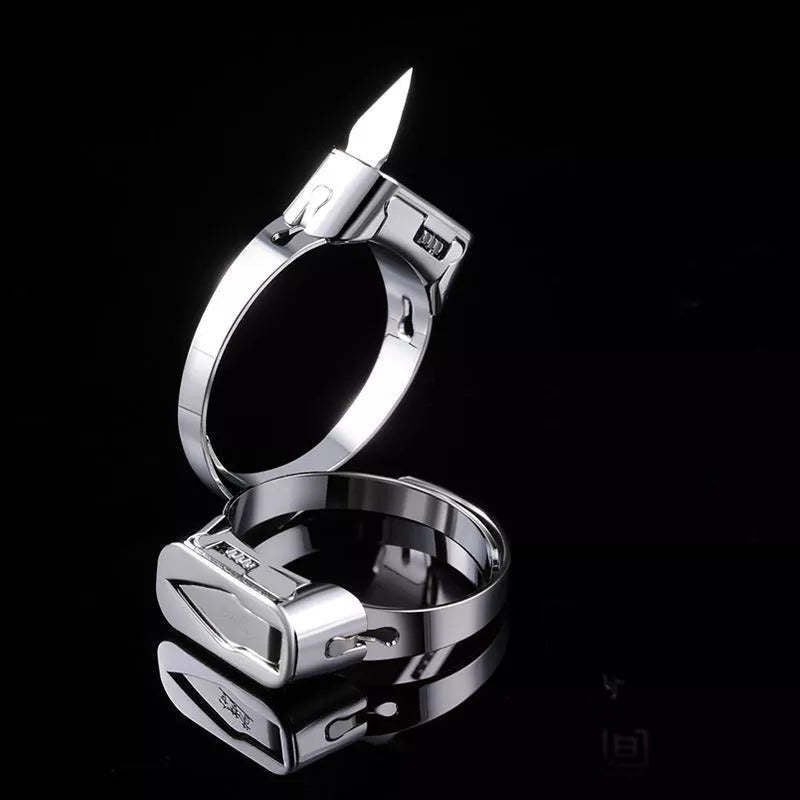Stainless Steel Survival Self Defense Ring