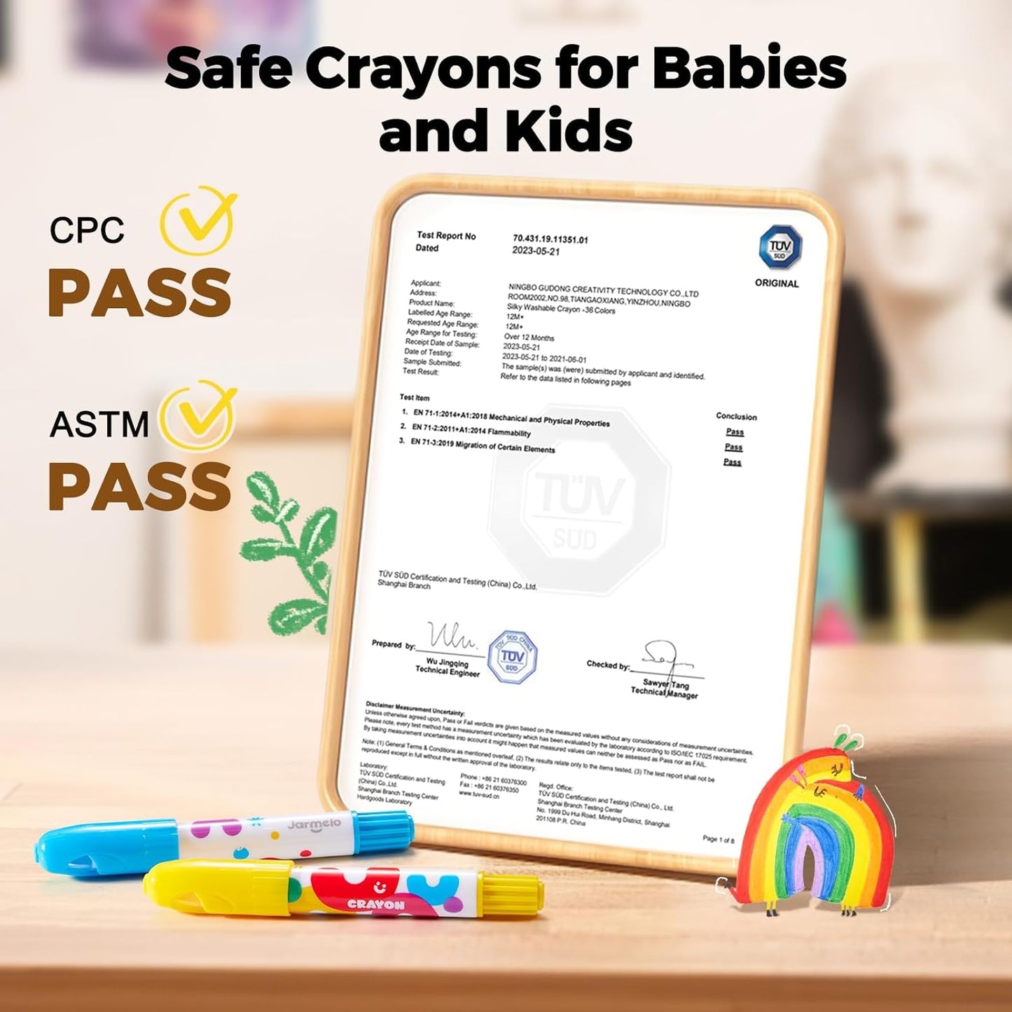 36 Colors TwistJoy Non Toxic Washable Crayon