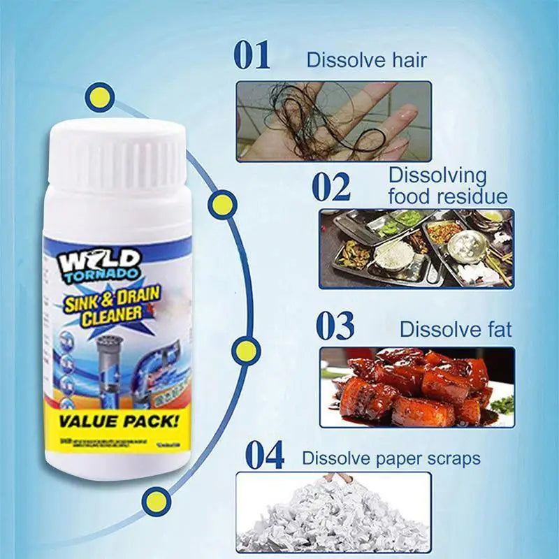 Powerful Sink and Drain Cleaner Powder