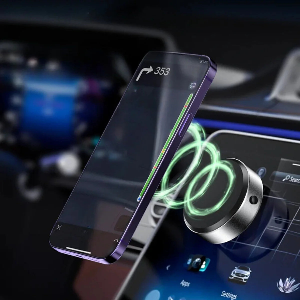 MagnoHoldâ˘: Smart Car Mount with Magnetic Grip
