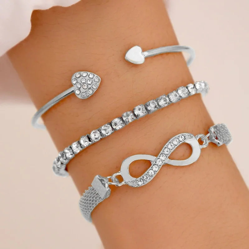 Crystal Heart Bracelet