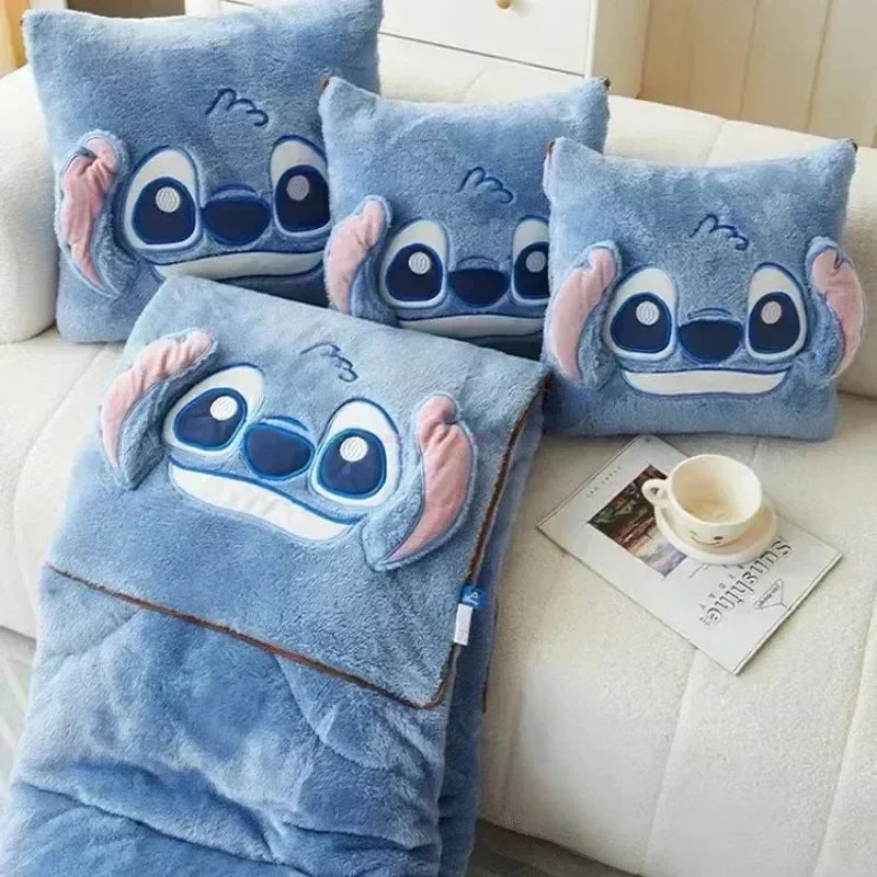 StitchySnuggle: Disney Stitch Two-in-One Storche Pillow Blanket