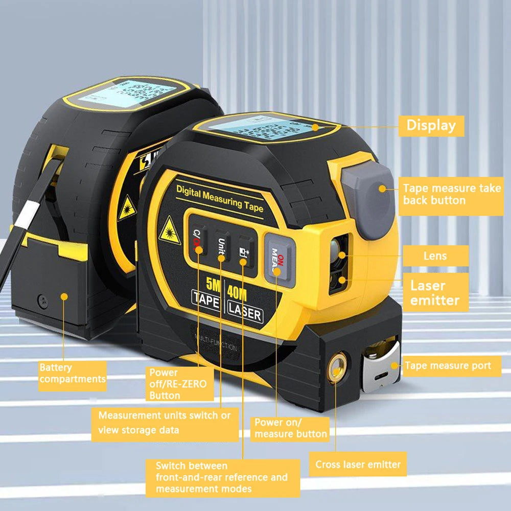 Digital and Laser Measurement Tape