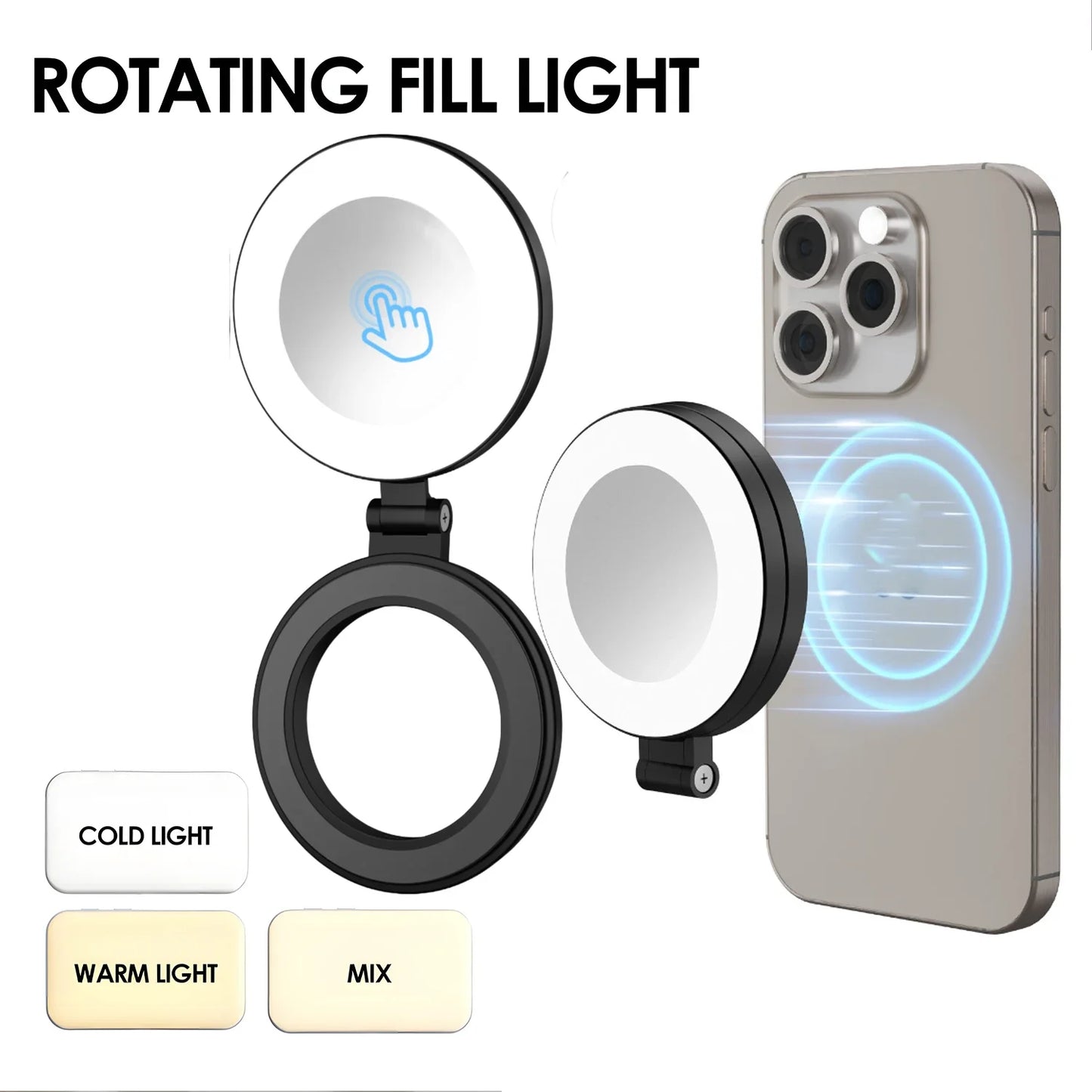 Magnetic Wireless LED Ring Light