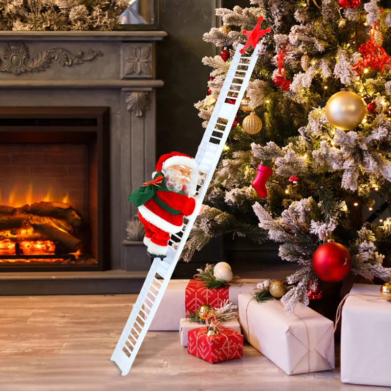 Electric Santa Climbing Ladder