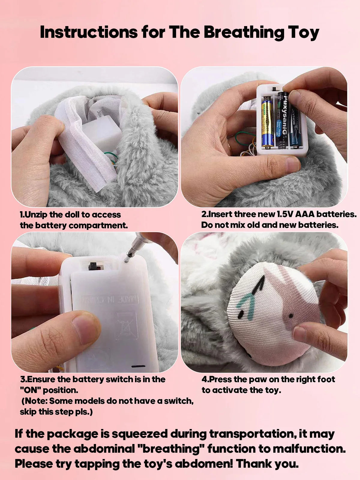 Soothing Breathing Plush Companion