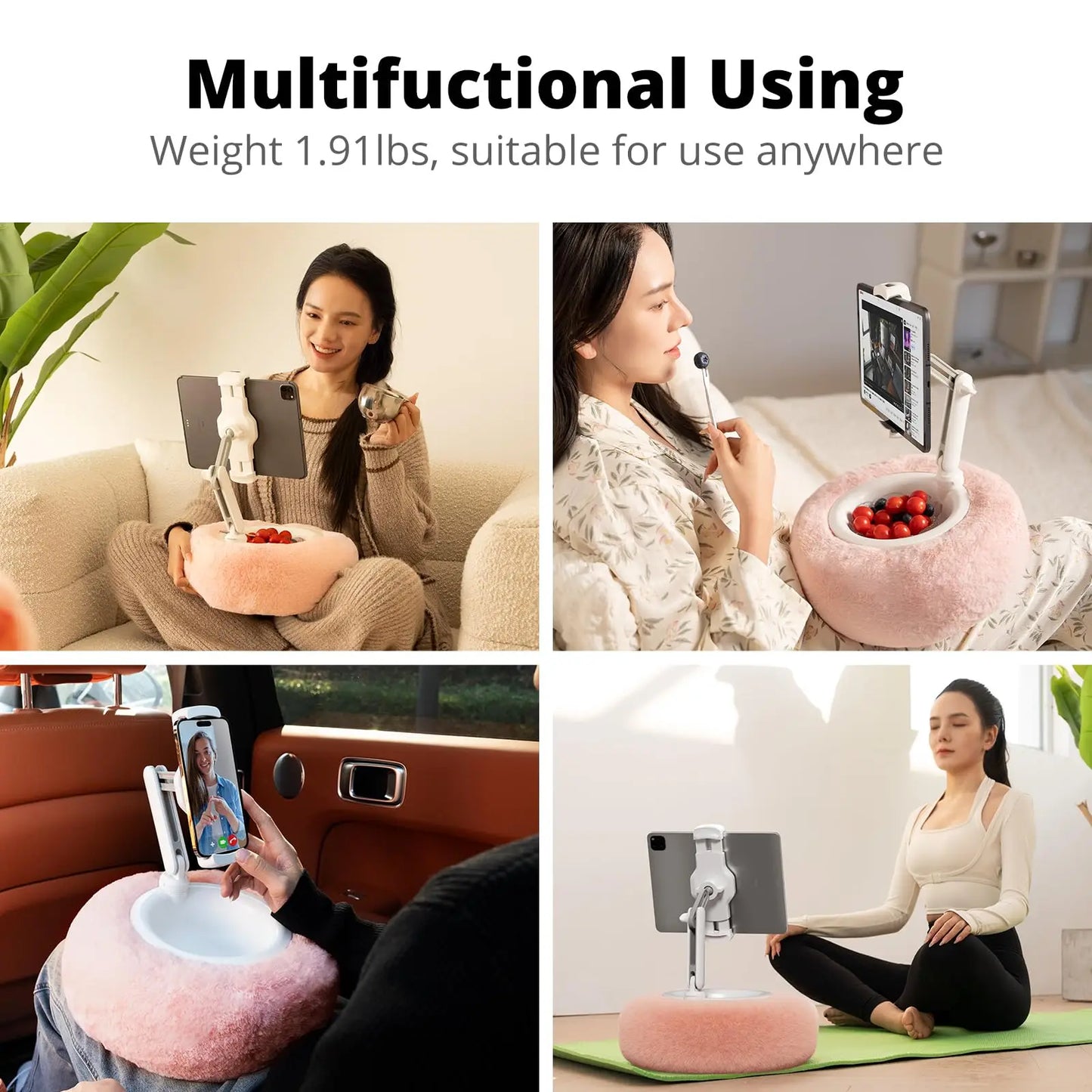 Plush Pillow Mobile Phone Tablet Holder