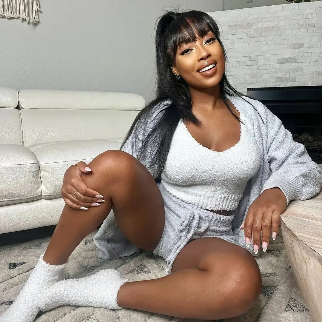 LuxCozy Knit Lounge Set