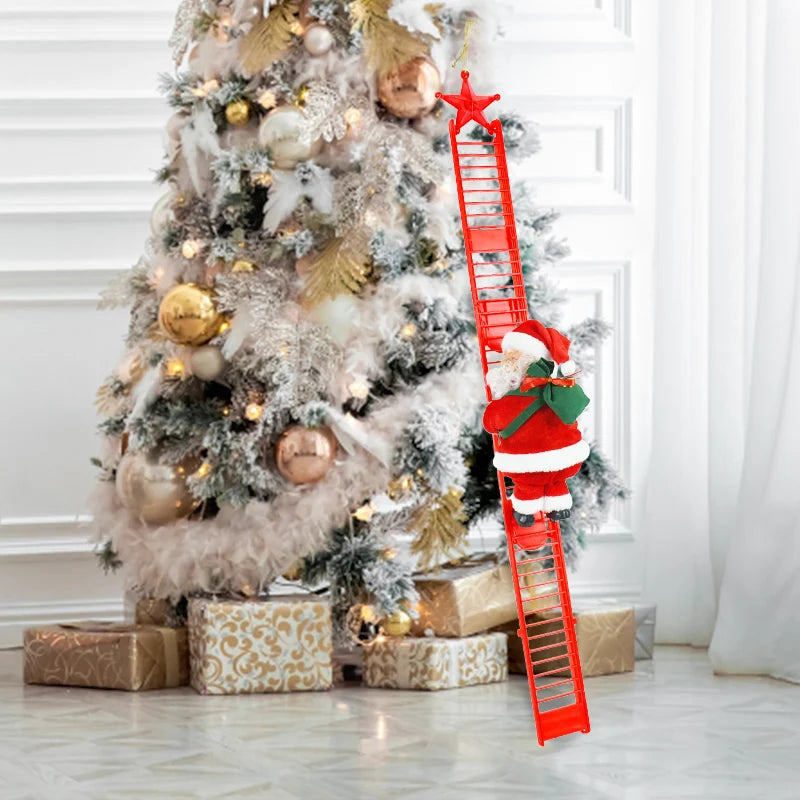 Electric Santa Climbing Ladder