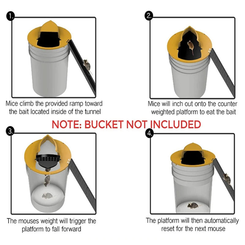 Bucket Lid Mouse Trap
