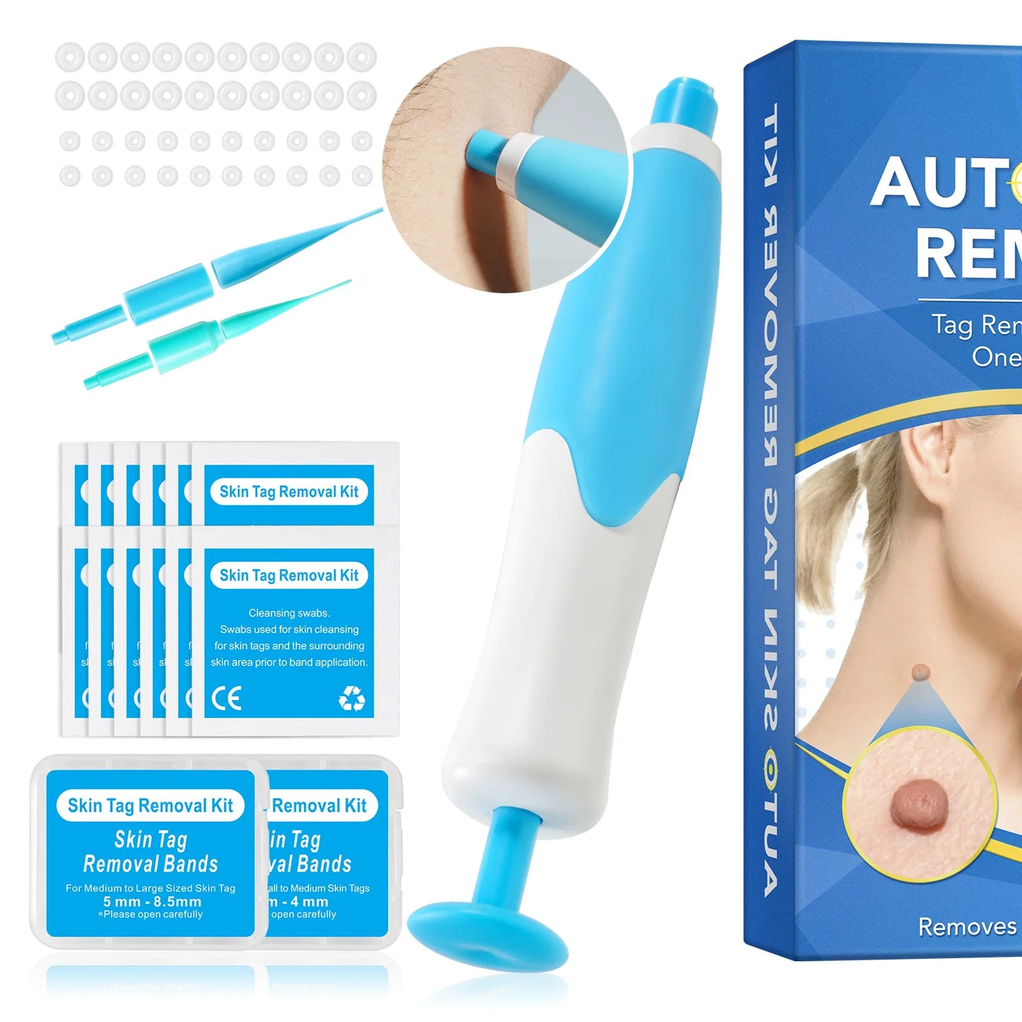 2-in-1 Painless Skin Tag, Mole, and Wart Removal Kit