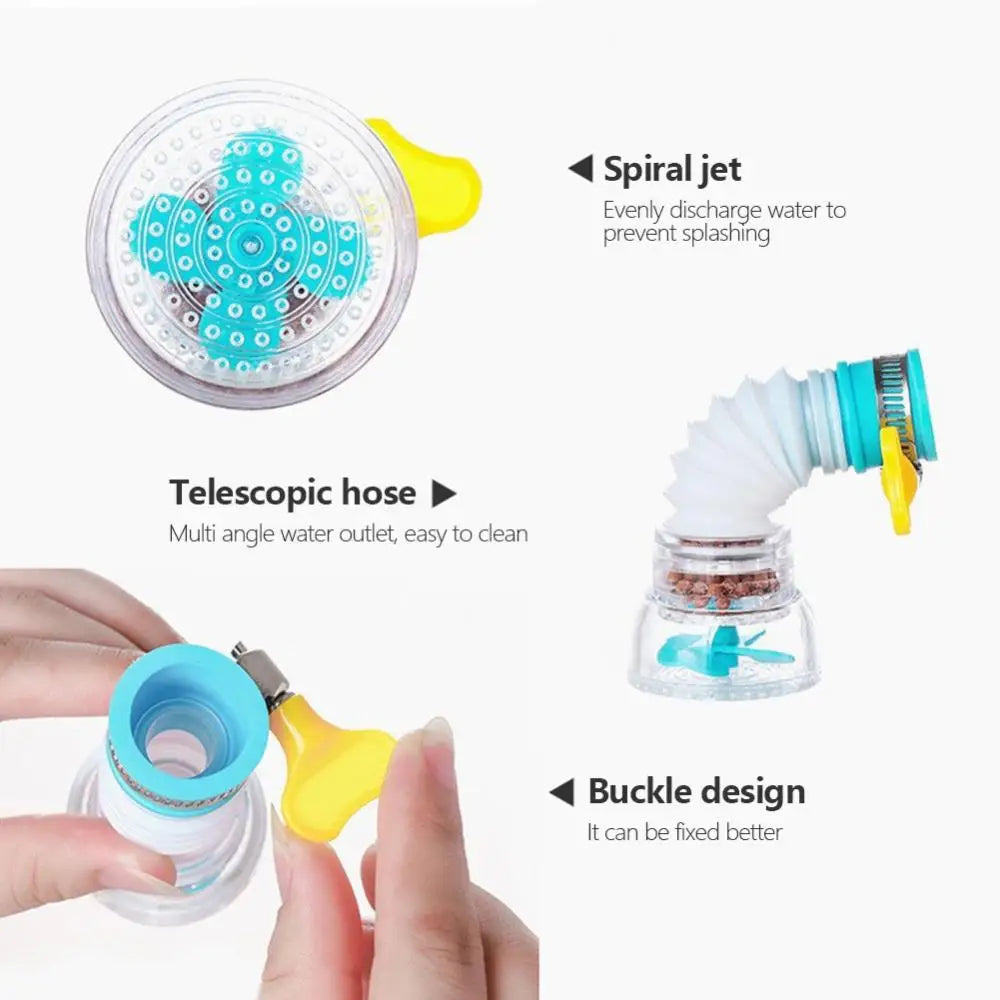AquaTwist: Rotating Washable Faucet Filter