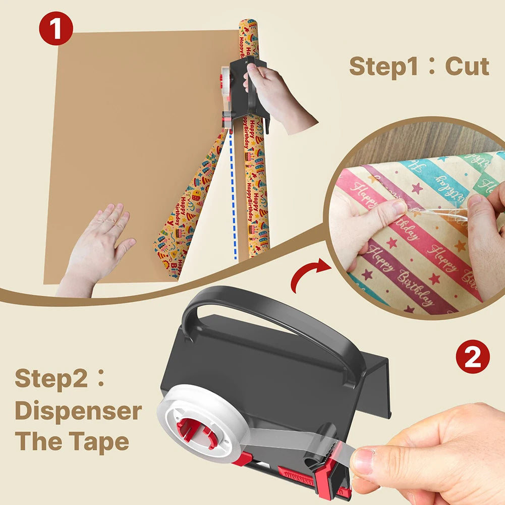 Gift Wrap Cutter & Tape Dispenser