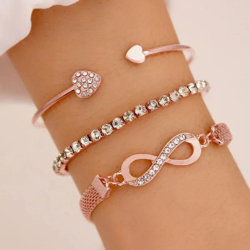 Crystal Heart Bracelet