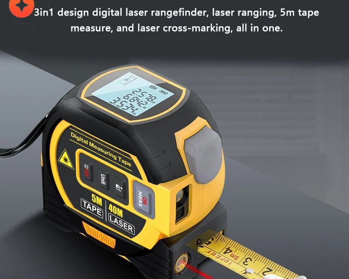 Digital and Laser Measurement Tape