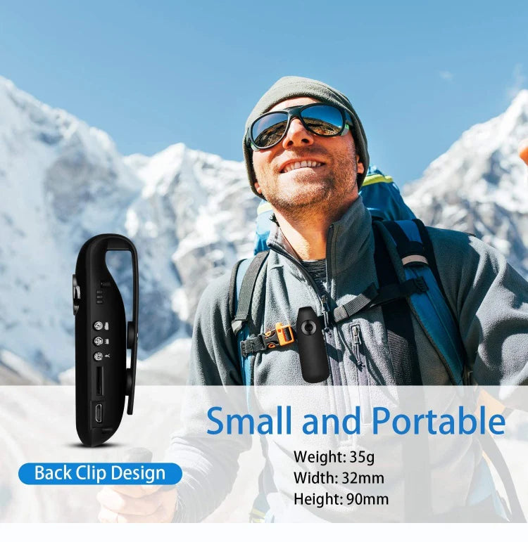 TheStorche™ Detect Clip Body Camera