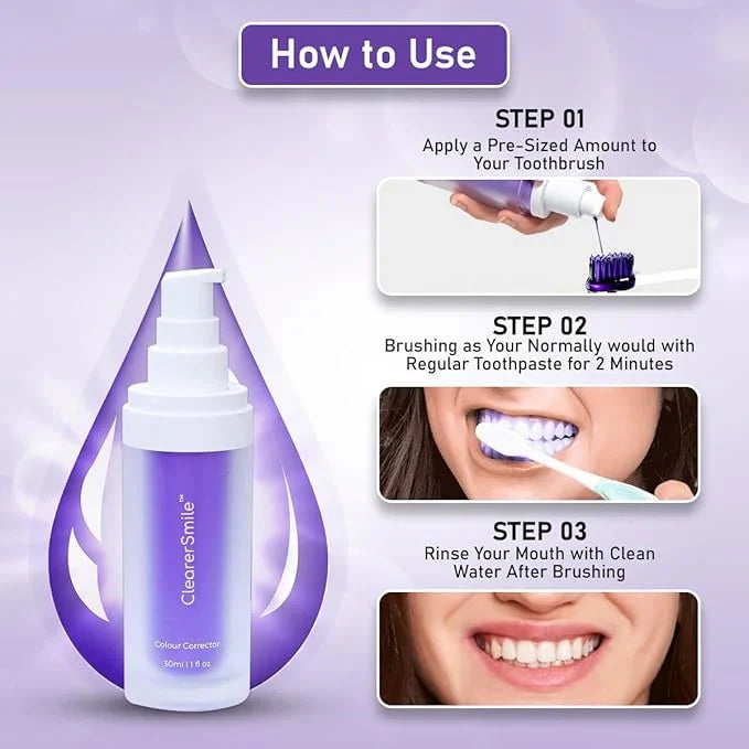 HiSmile V34 Colour Corrector – Purple Teeth Whitening Serum