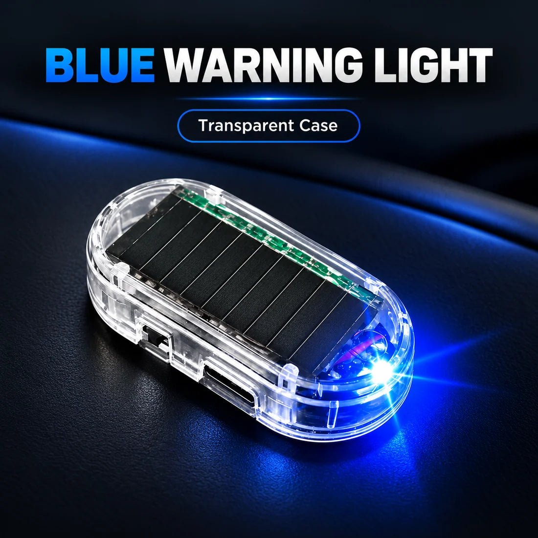 Solar Powered LED Car Security Warning Light