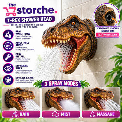 DinoSplash T-Rex Shower Head