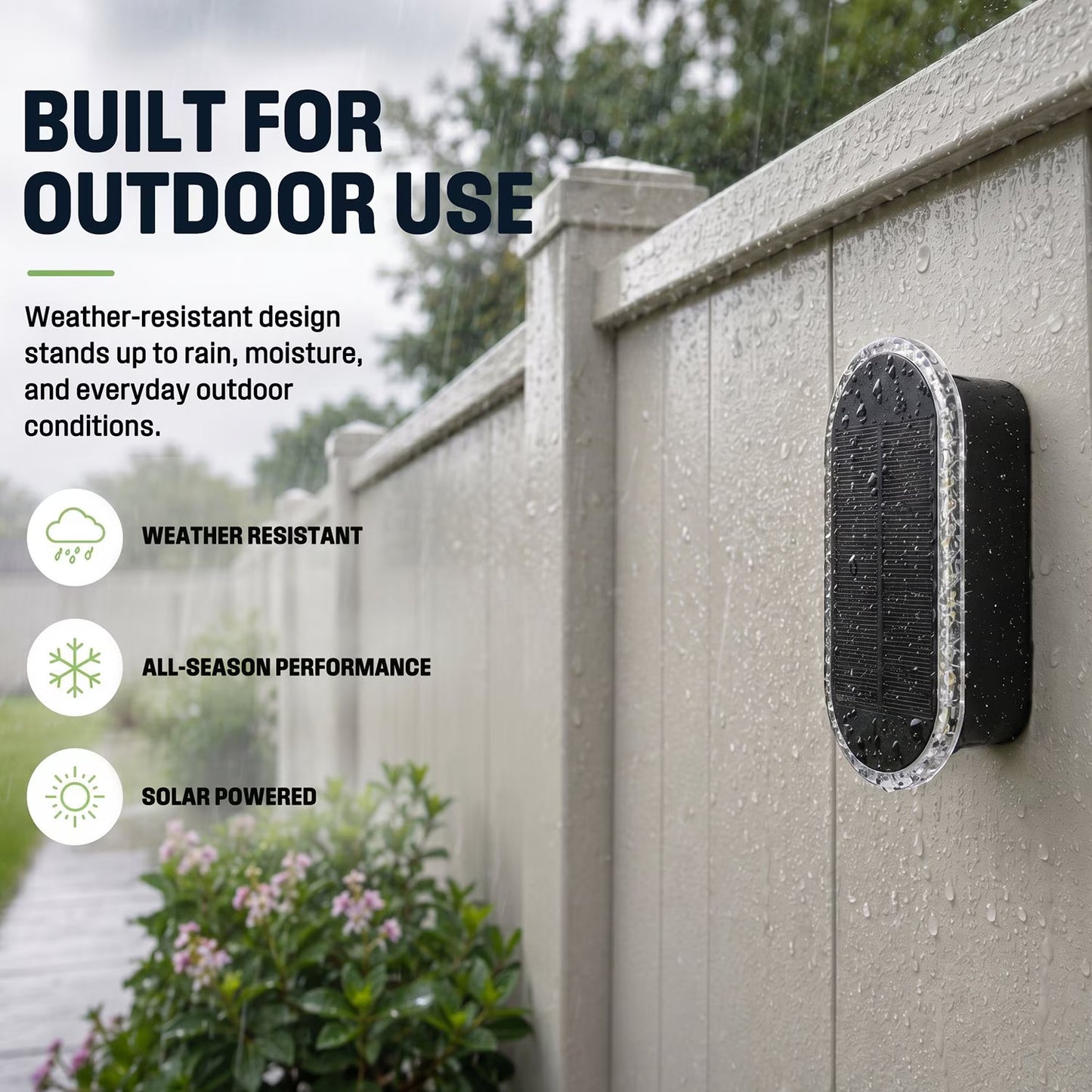 SolarGlow 8 Pack Fence Lights