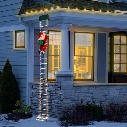 LED Christmas Climbing Santa Ladder Lights