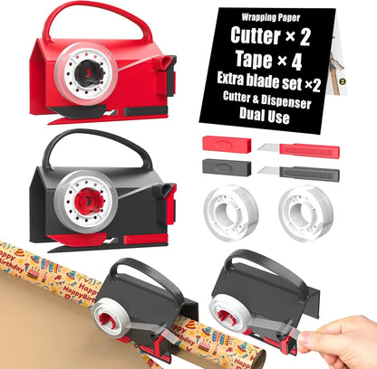 Wrap Paper Cutter & Tape Dispenser