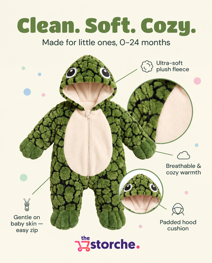 Cozy Turtle Baby Onesie