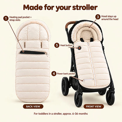 Cozy Heated Stroller Footmuff