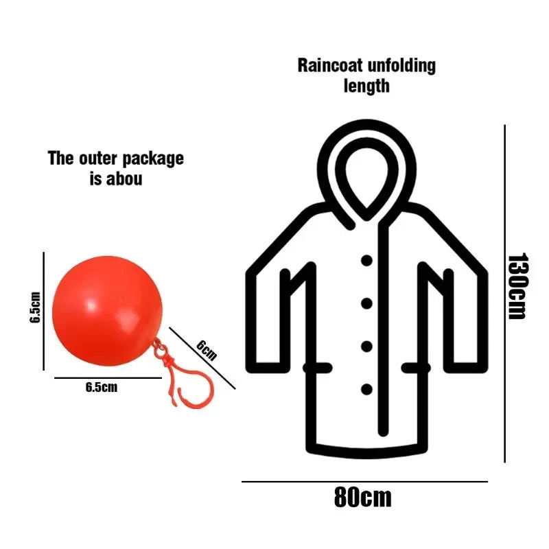 Pocket Sized Raincoat Keychain
