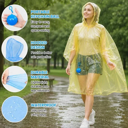 Pocket Sized Raincoat Keychain