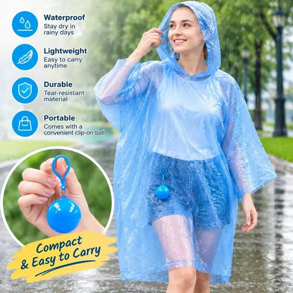 Pocket Sized Raincoat Keychain