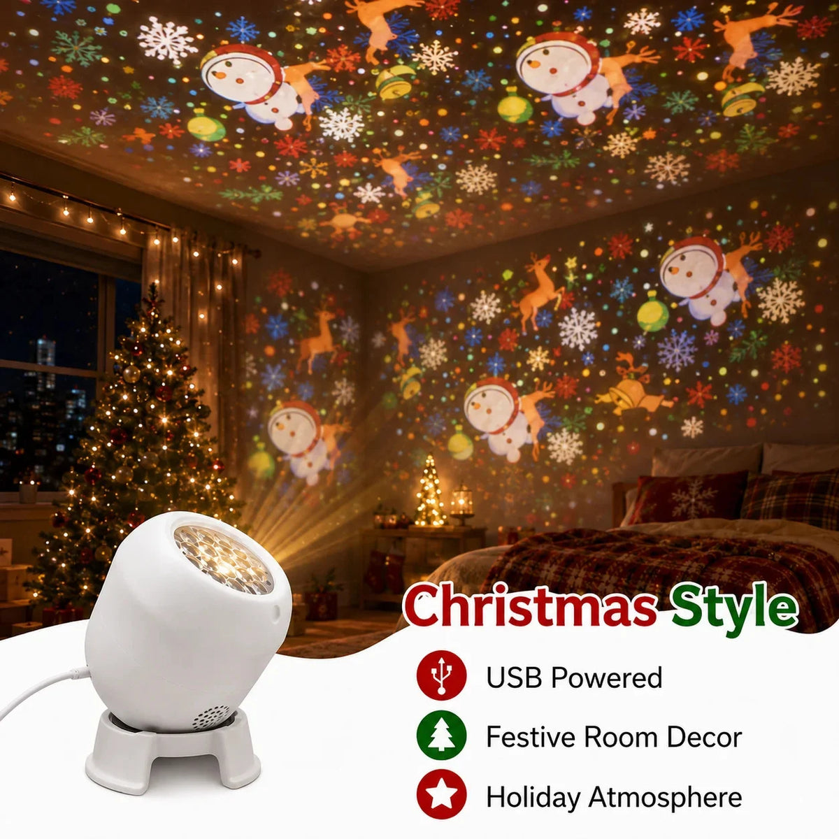 MagicGlow Christmas Sky Projector