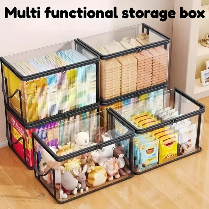 Storage Box Store.all 2-Pack Foldable Transparent Storage Boxes – The Storche