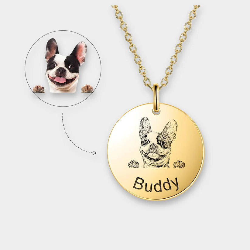 Custom Pet Photo Necklace