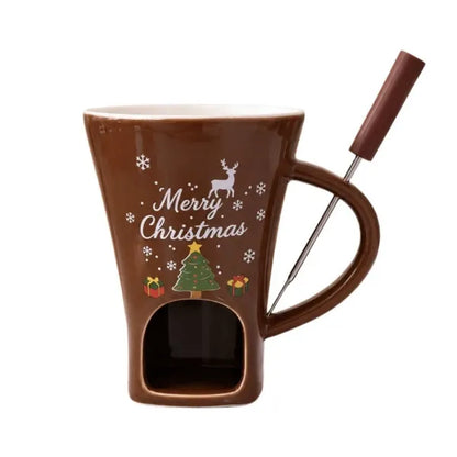 Santa Claus Candle Holder Mug
