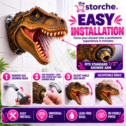 DinoSplash T-Rex Shower Head