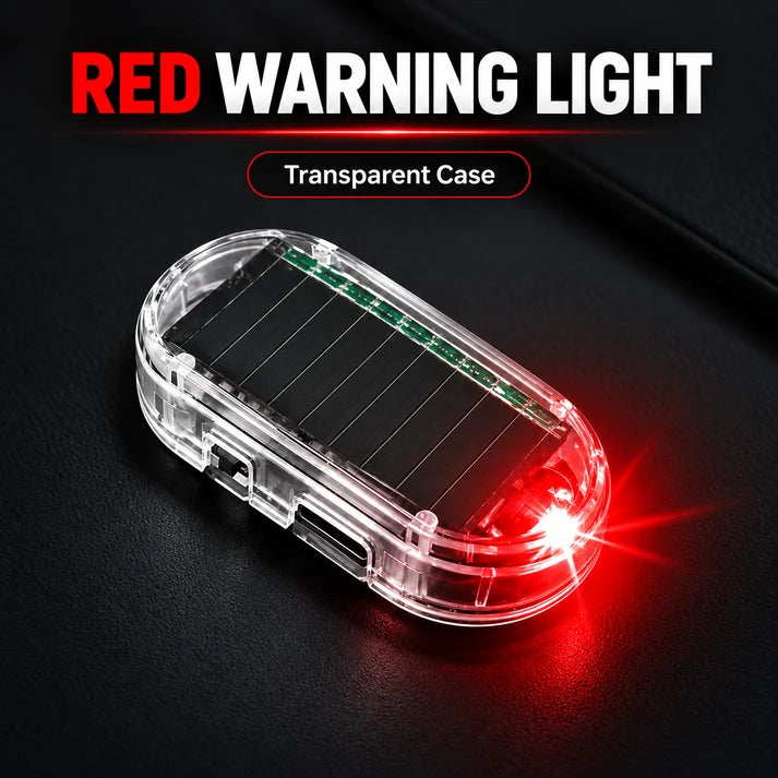 Solar Powered LED Car Security Warning Light