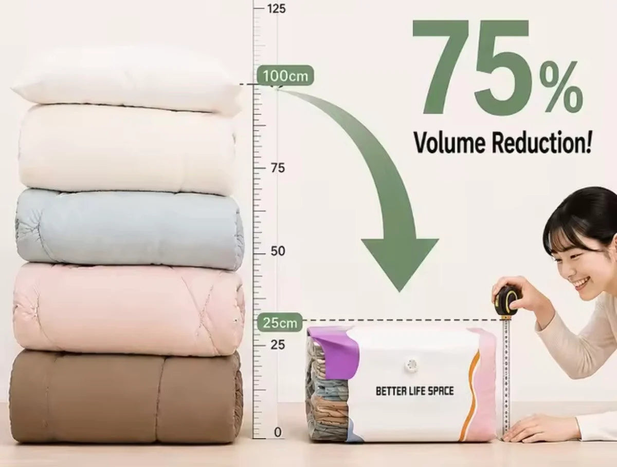 Vacuum Compression Storage Bags (3PCS)