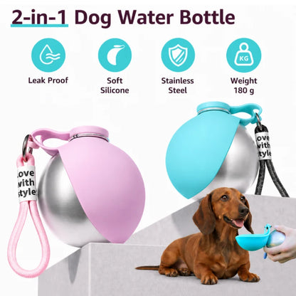 2-in-1 Dog Water Bottle