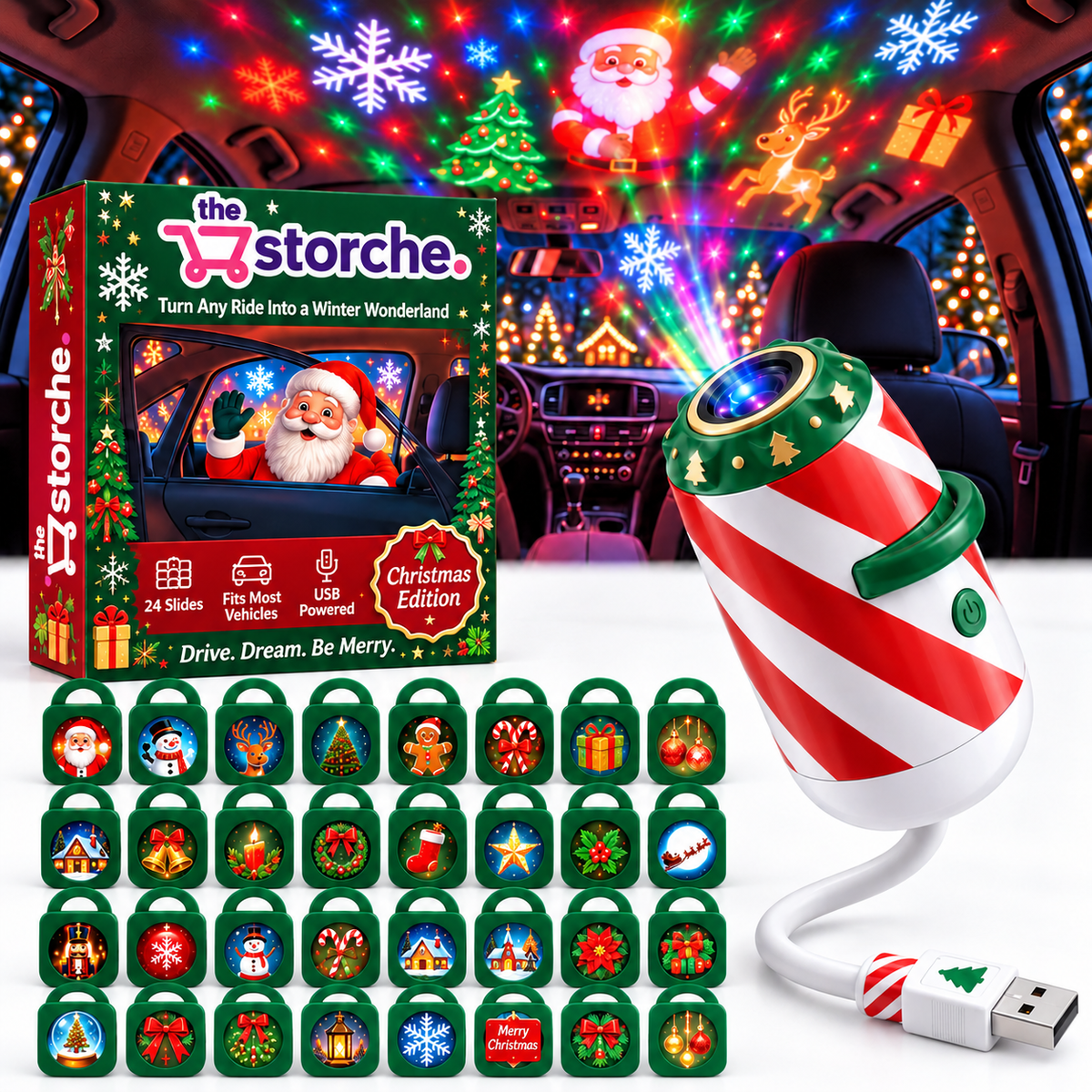 Christmas Car Projector Light