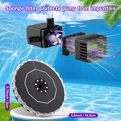 3.5W Solar Fountain for Bird Bath