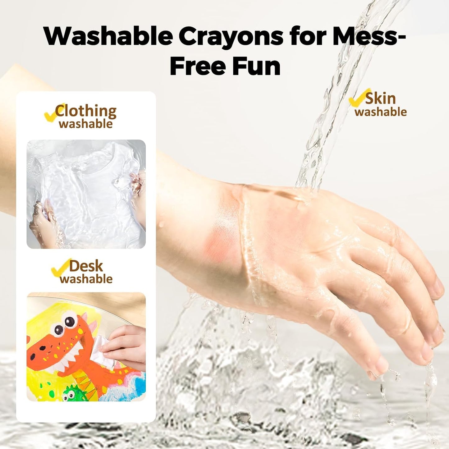 36 Colors TwistJoy Non Toxic Washable Crayon