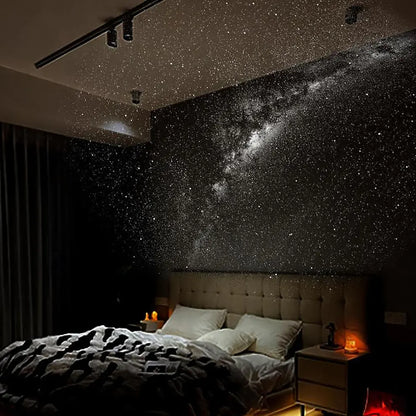 2-in-1 Galaxy Projector with Starry Sky Design and Night Light