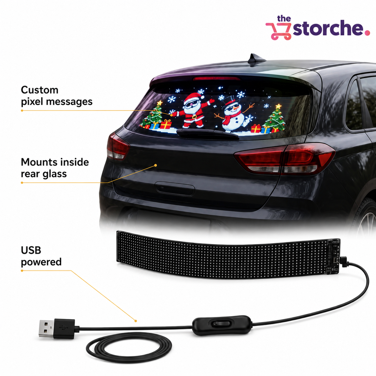 Customizable LED Car Display Sign