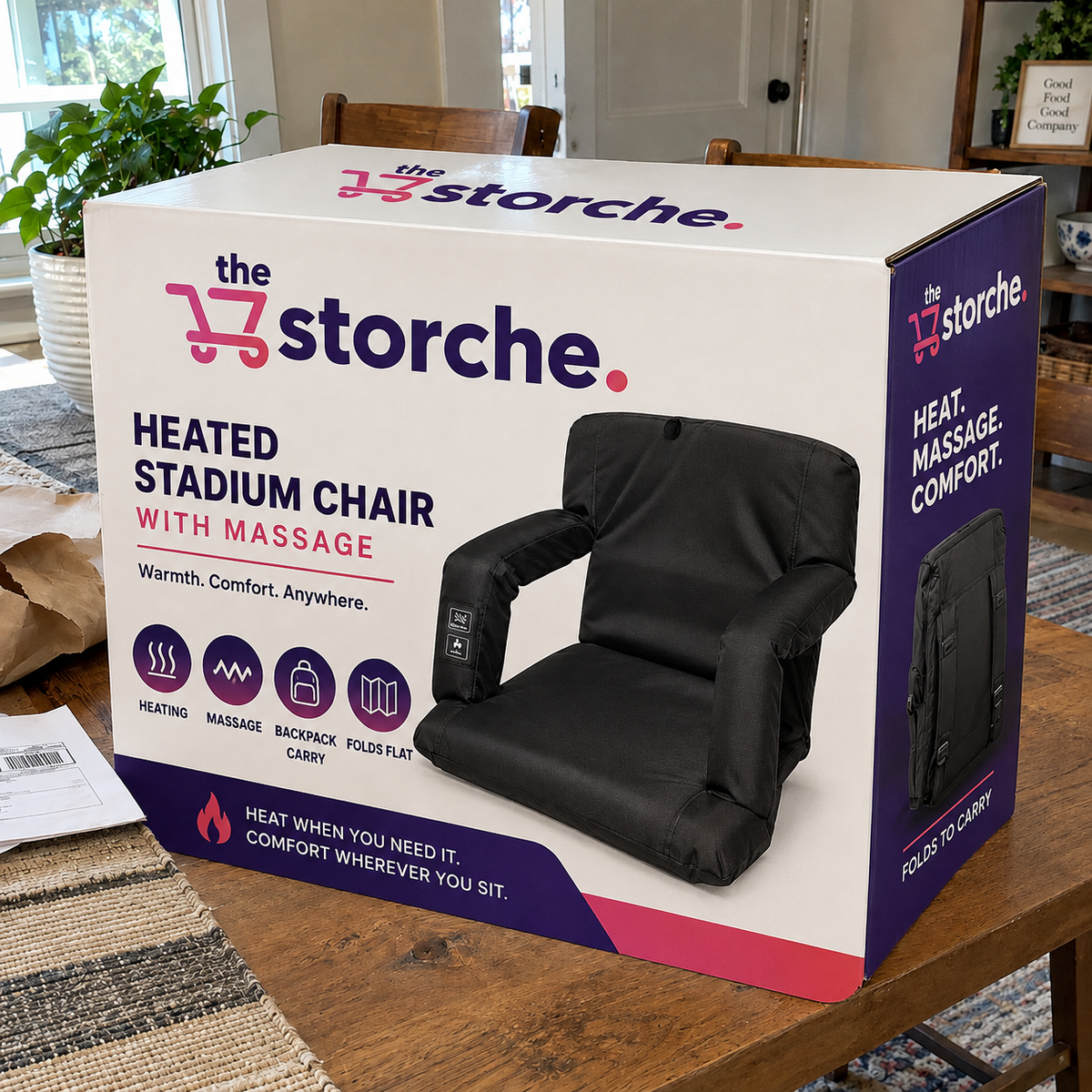 WarmSeat Heated Stadium Chair