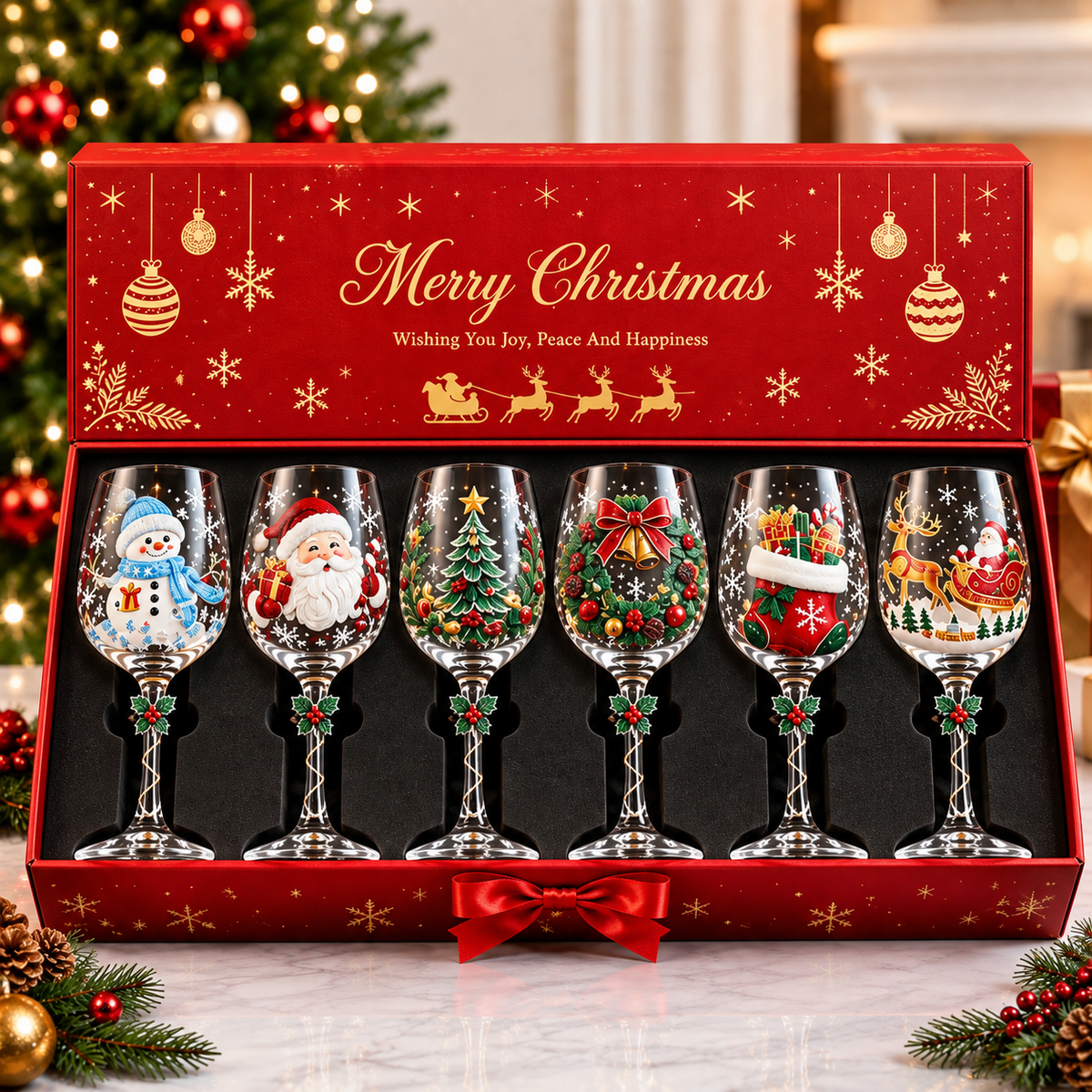 Christmas Memory Glass
