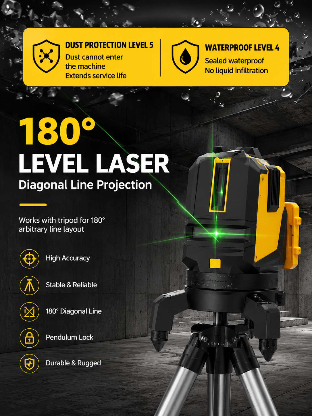 360° Self-Leveling Laser Level