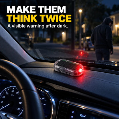 Solar Powered LED Car Security Warning Light