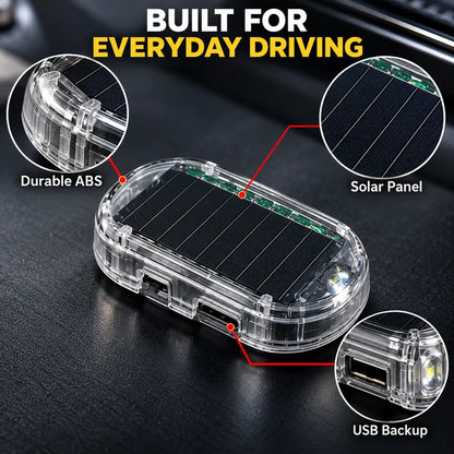 Solar Powered LED Car Security Warning Light